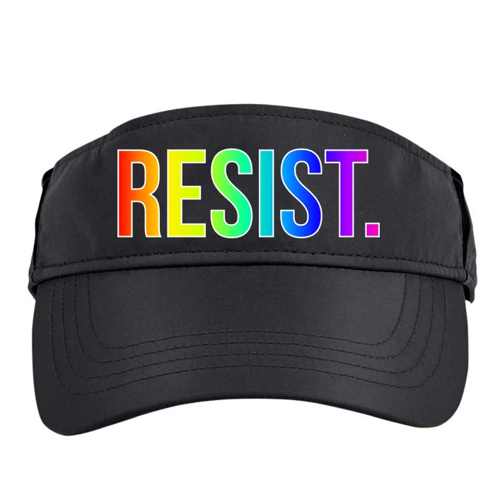 Resist. Rainbow Logo National Equality March Adult Drive Performance Visor