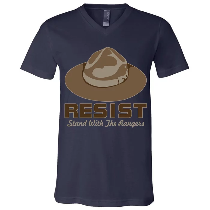 Resist. Stand With the Rangers National Parks V-Neck T-Shirt