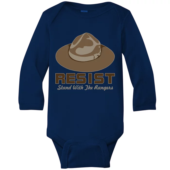 Resist. Stand With the Rangers National Parks Baby Long Sleeve Bodysuit