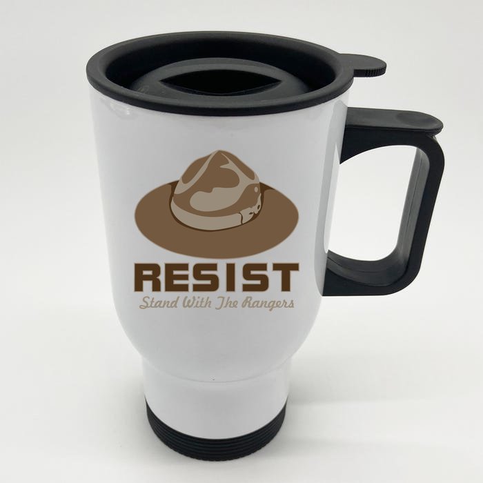 Resist. Stand With the Rangers National Parks Front & Back Stainless Steel Travel Mug