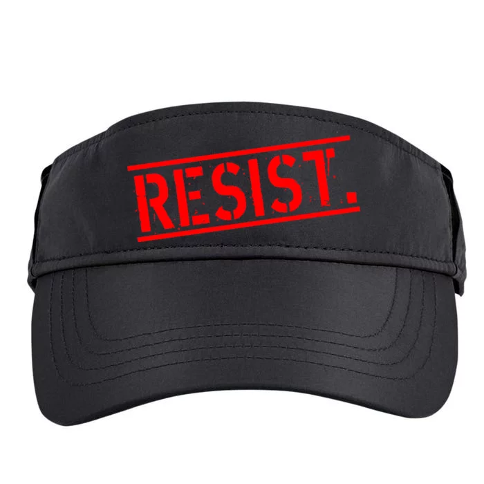 Resist. Vintage Army Stamp Anti Trump Resistance Adult Drive Performance Visor