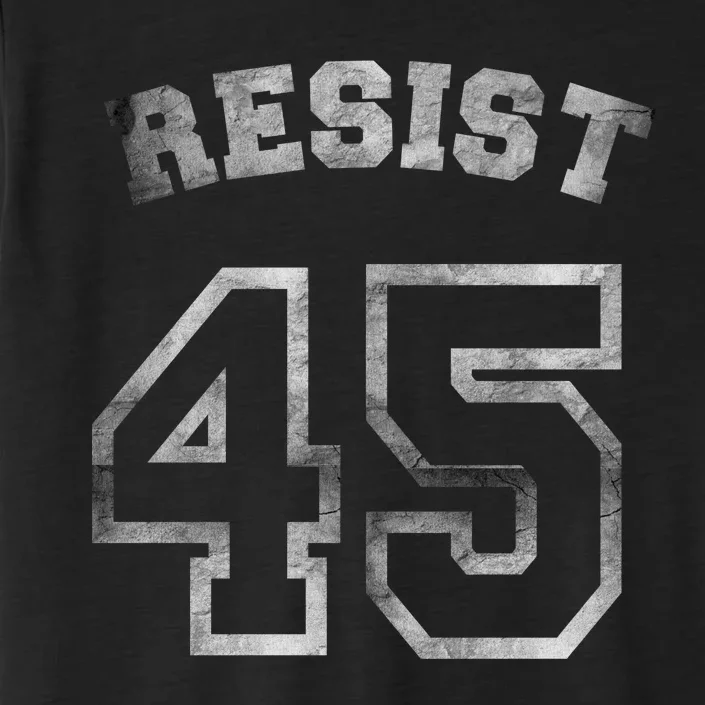 Resist 45 Stone Logo Anti Trump Resistance ChromaSoft Performance T-Shirt