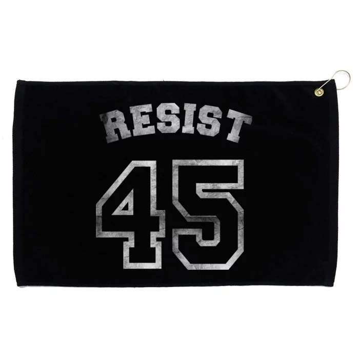 Resist 45 Stone Logo Anti Trump Resistance Grommeted Golf Towel