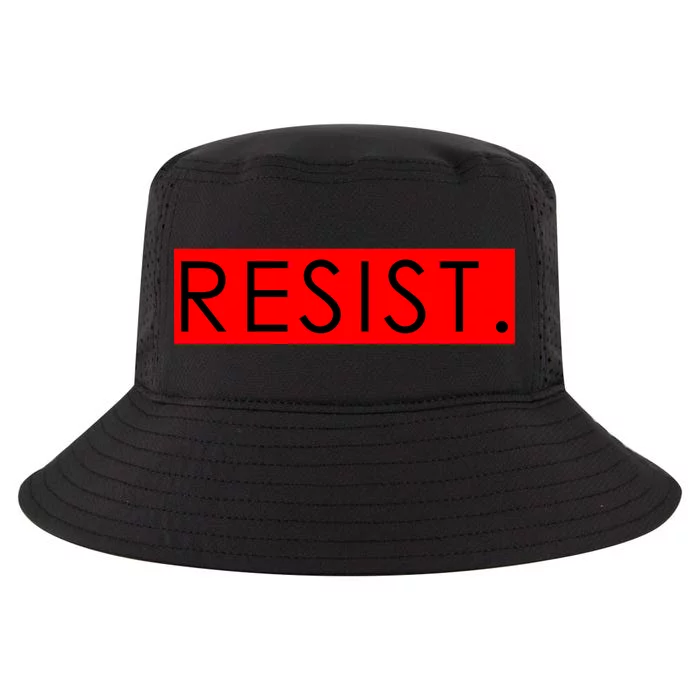 Resist Campaign Red Box Logo Anti-Trump Cool Comfort Performance Bucket Hat