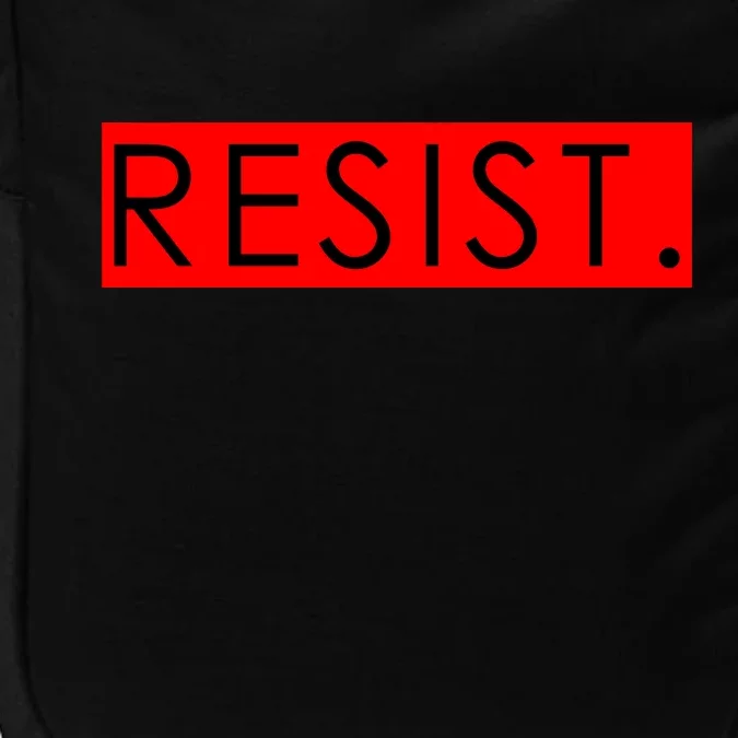 Resist Campaign Red Box Logo Anti-Trump Impact Tech Backpack