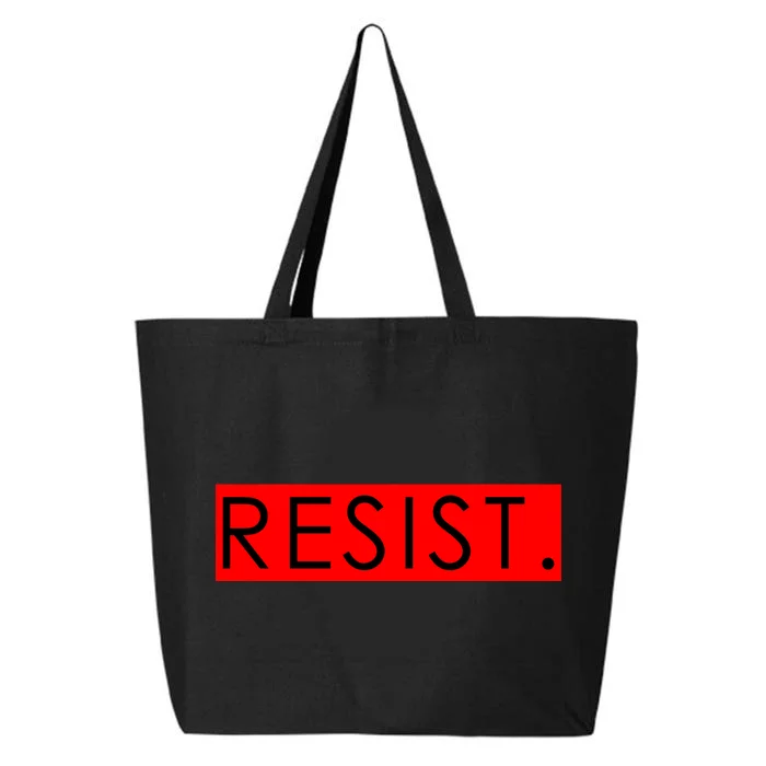 Resist Campaign Red Box Logo Anti-Trump 25L Jumbo Tote