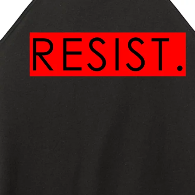 Resist Campaign Red Box Logo Anti-Trump Women’s Perfect Tri Rocker Tank