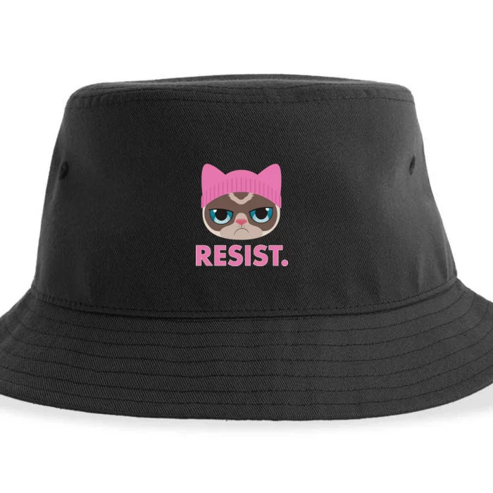 Resist Cat Sustainable Bucket Hat