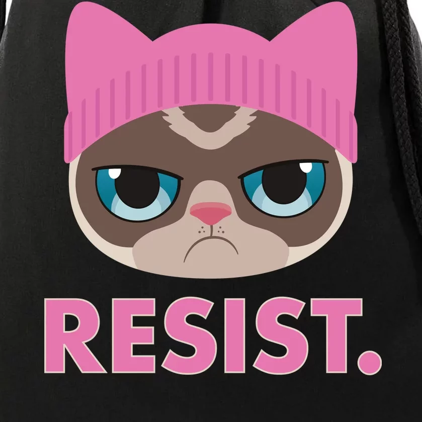 Resist Cat Drawstring Bag