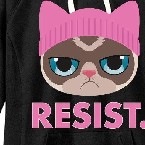 Resist Cat Women's Fleece Hoodie