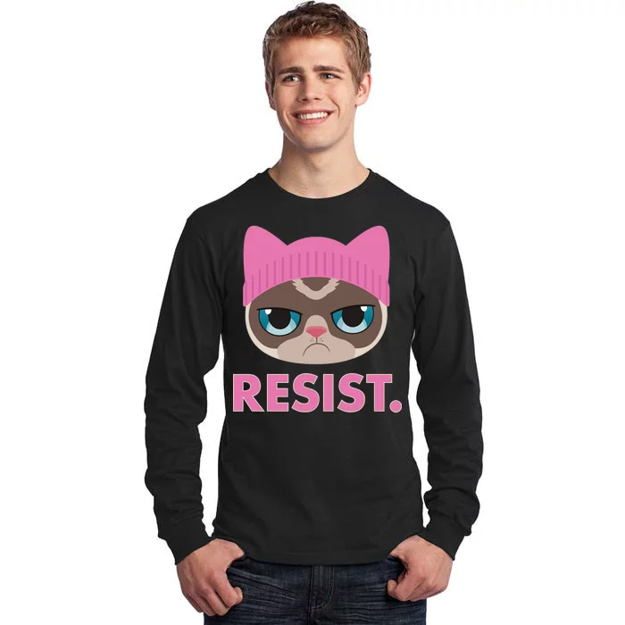 Resist Cat Tall Long Sleeve T-Shirt