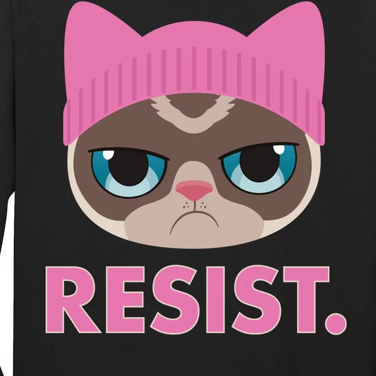 Resist Cat Tall Long Sleeve T-Shirt