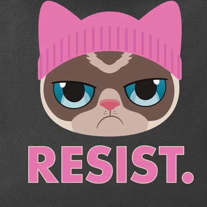 Resist Cat Zip Tote Bag