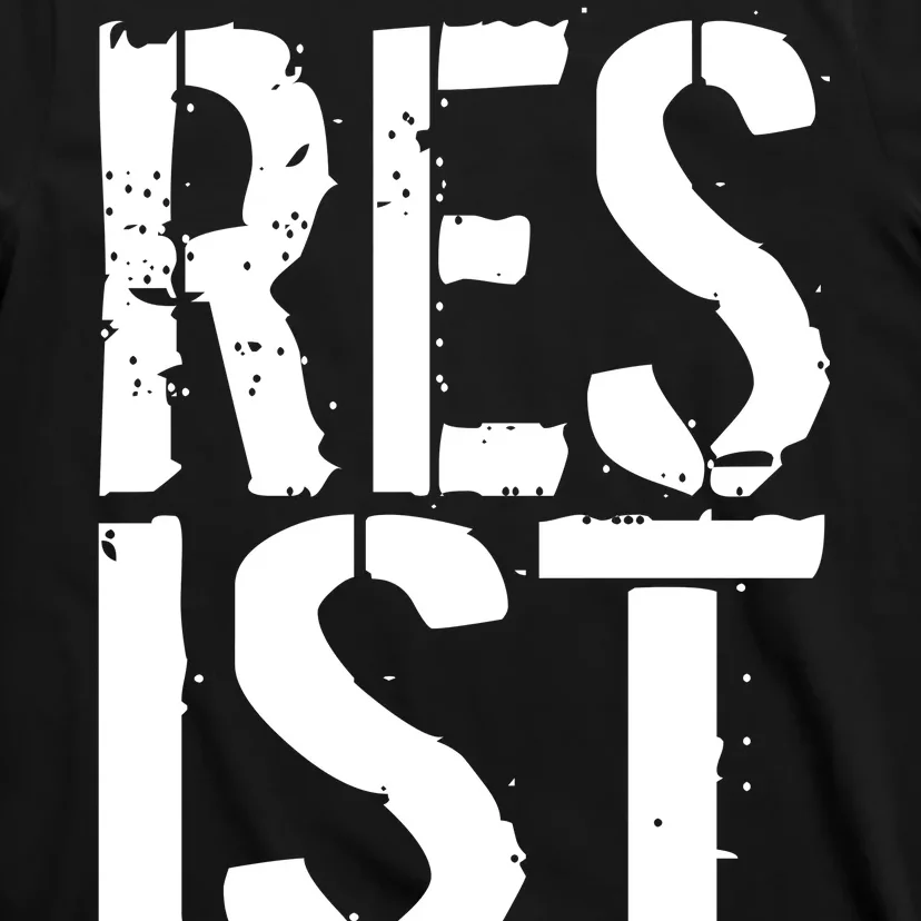 Resist Distressed T-Shirt