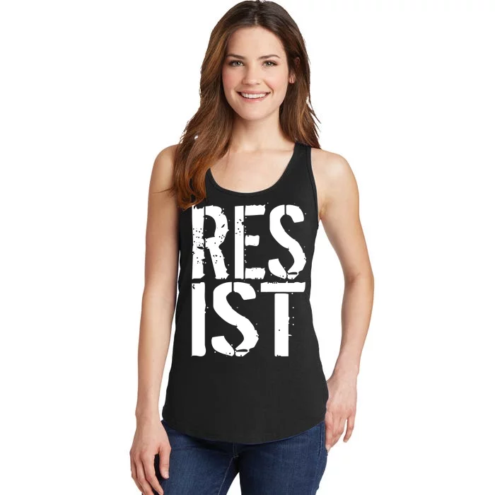 Resist Distressed Ladies Essential Tank