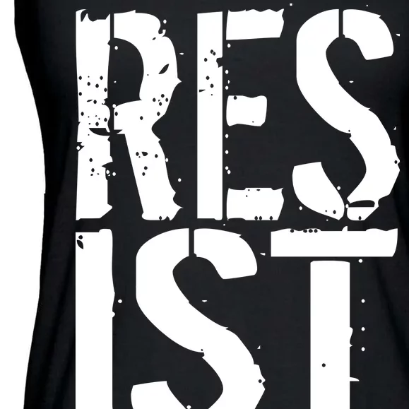 Resist Distressed Ladies Essential Flowy Tank