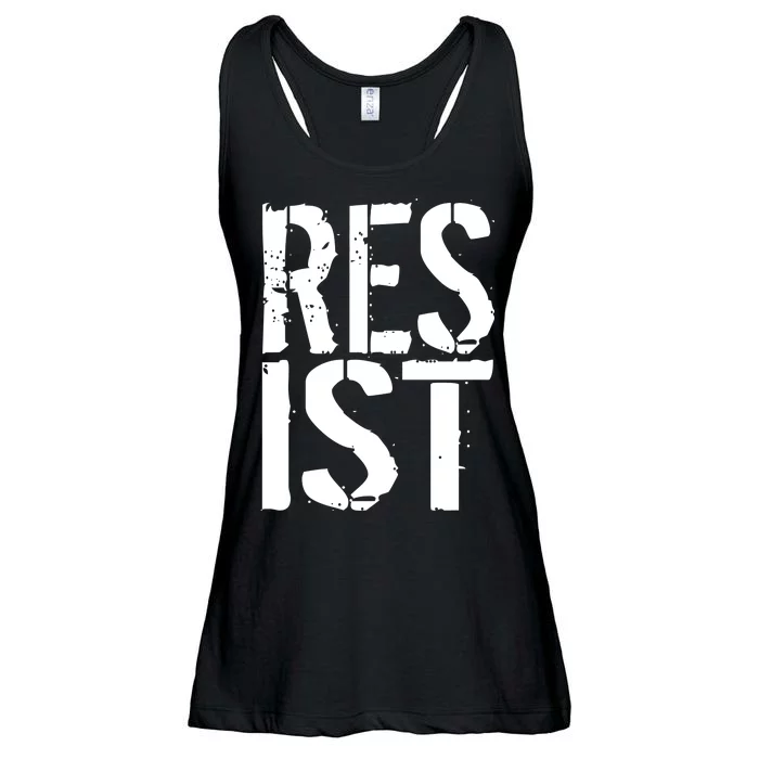 Resist Distressed Ladies Essential Flowy Tank