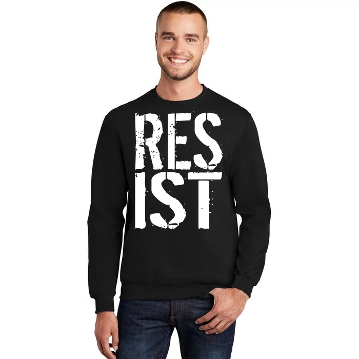 Resist Distressed Tall Sweatshirt