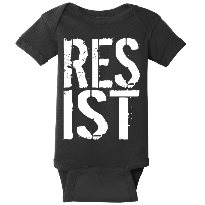 Resist Distressed Baby Bodysuit