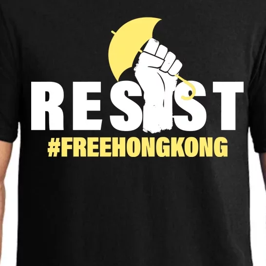 Resist Fight For Hong Kong Yellow Umbrella Movement Pajama Set