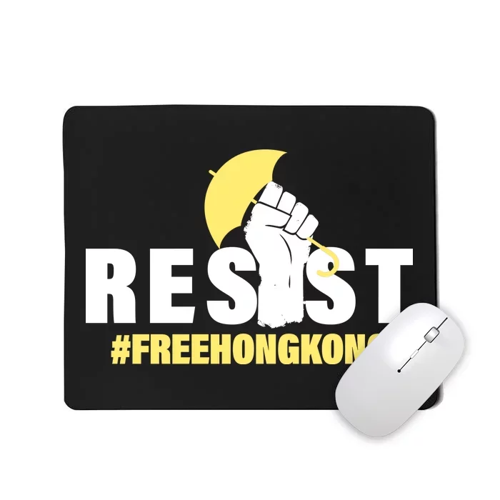 Resist Fight For Hong Kong Yellow Umbrella Movement Mousepad