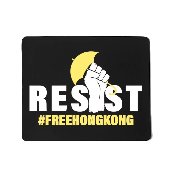 Resist Fight For Hong Kong Yellow Umbrella Movement Mousepad