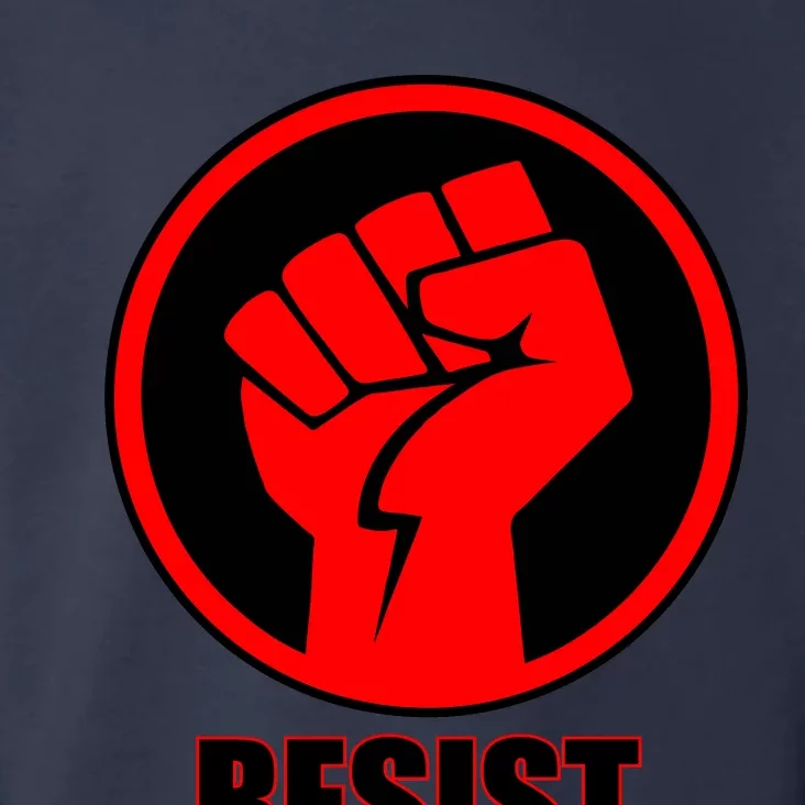 Resist Fist Circle Crest Resistance Anti Trump Toddler Hoodie