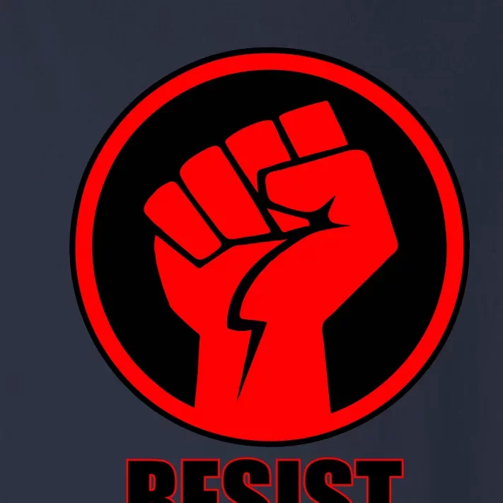 Resist Fist Circle Crest Resistance Anti Trump Toddler Long Sleeve Shirt