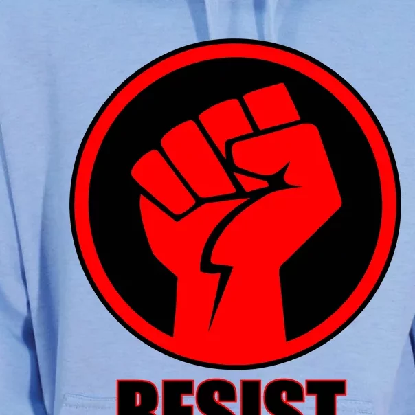 Resist Fist Circle Crest Resistance Anti Trump Unisex Surf Hoodie