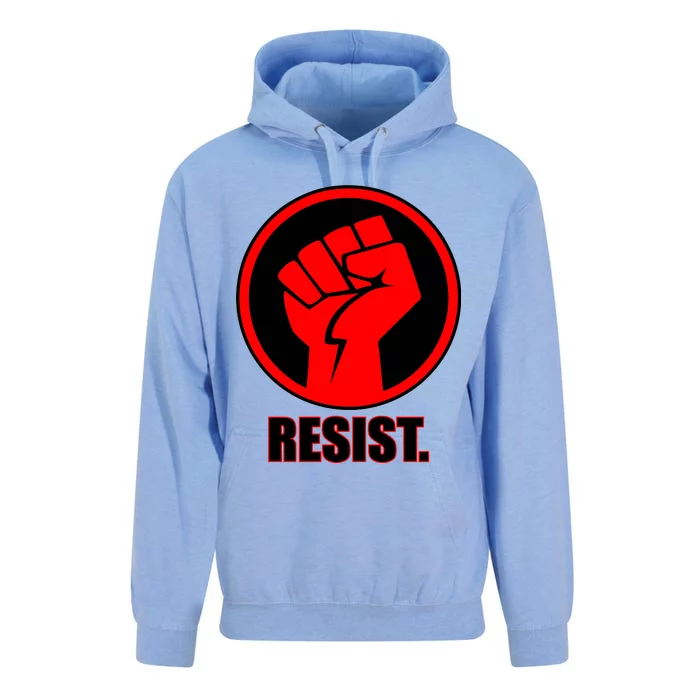 Resist Fist Circle Crest Resistance Anti Trump Unisex Surf Hoodie