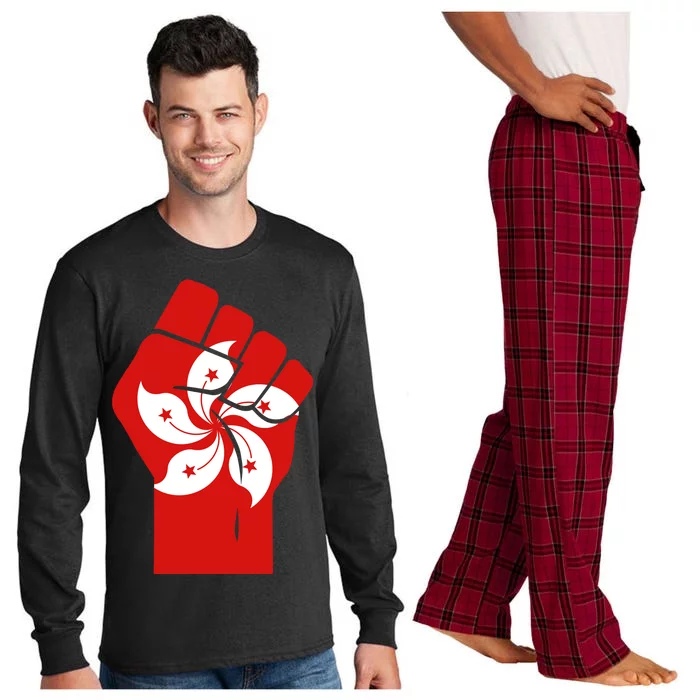 Resist Fist Hong Kong Flag Long Sleeve Pajama Set