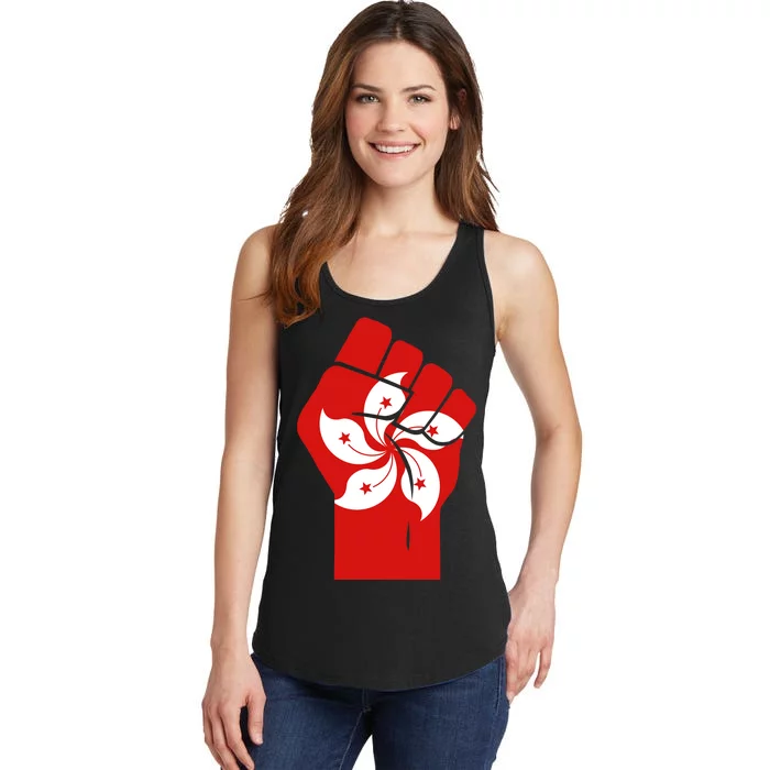 Resist Fist Hong Kong Flag Ladies Essential Tank