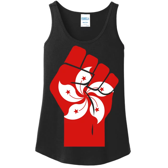 Resist Fist Hong Kong Flag Ladies Essential Tank