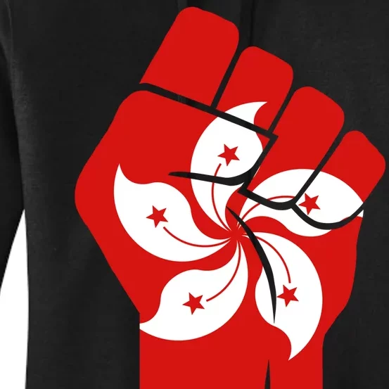 Resist Fist Hong Kong Flag Women's Pullover Hoodie