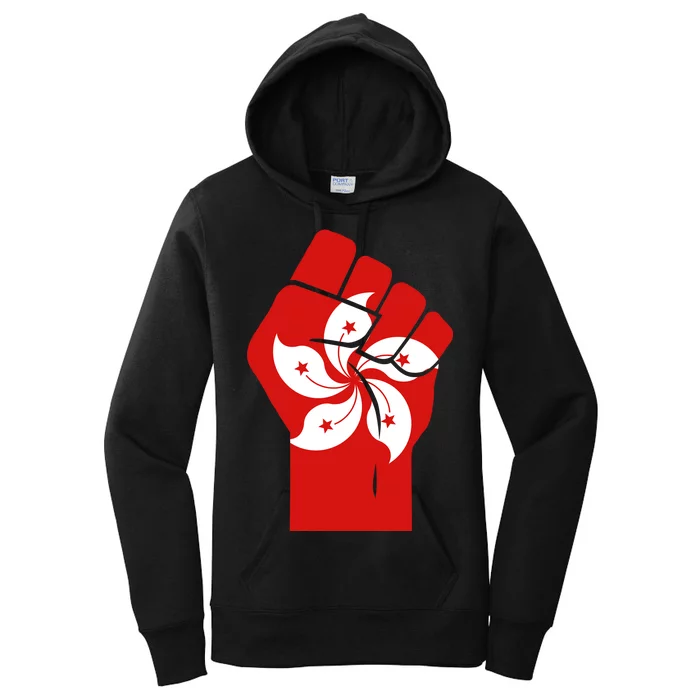 Resist Fist Hong Kong Flag Women's Pullover Hoodie