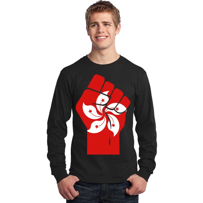 Resist Fist Hong Kong Flag Tall Long Sleeve T-Shirt