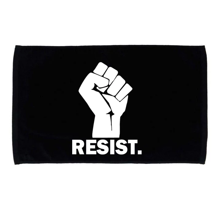 Resist Fist Logo Anti Trump Microfiber Hand Towel