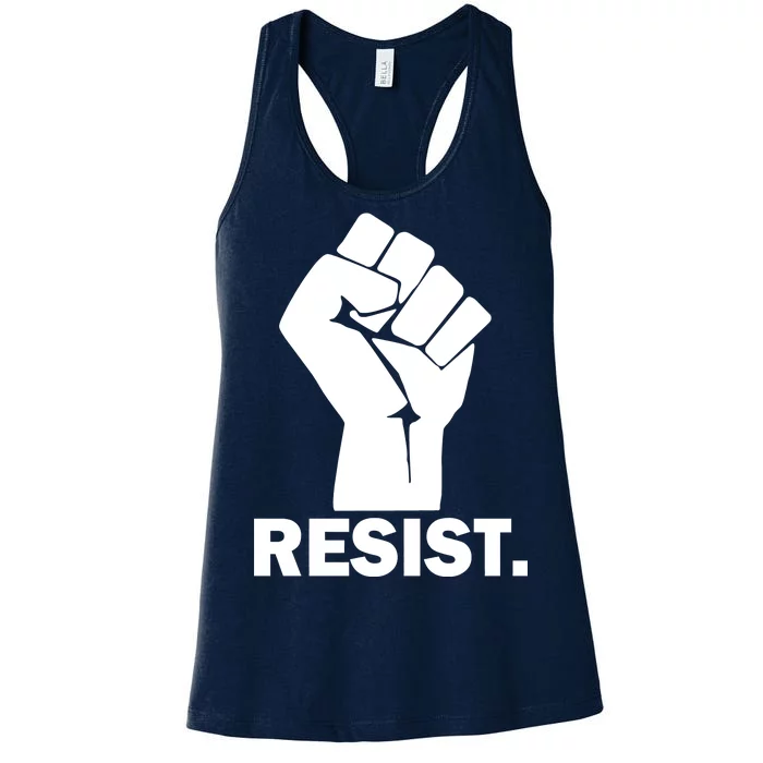 Resist Fist Logo Anti Trump Women's Racerback Tank