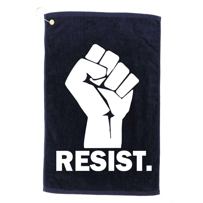 Resist Fist Logo Anti Trump Platinum Collection Golf Towel