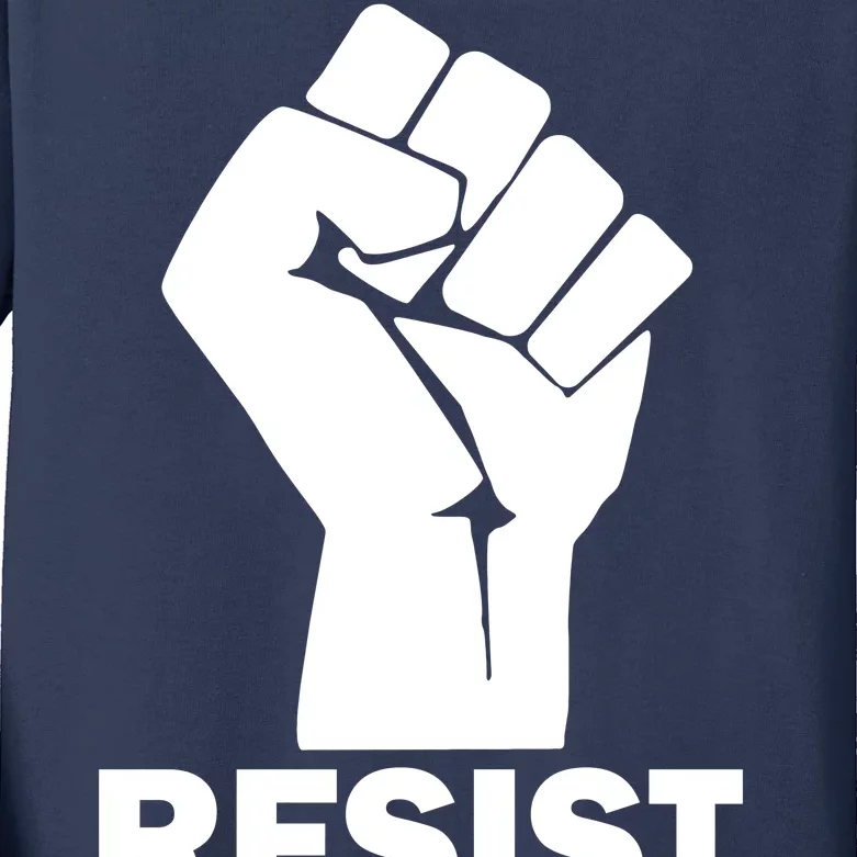 Resist Fist Logo Anti Trump Kids Long Sleeve Shirt