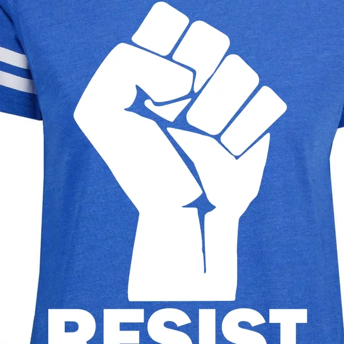 Resist Fist Logo Anti Trump Enza Ladies Jersey Football T-Shirt