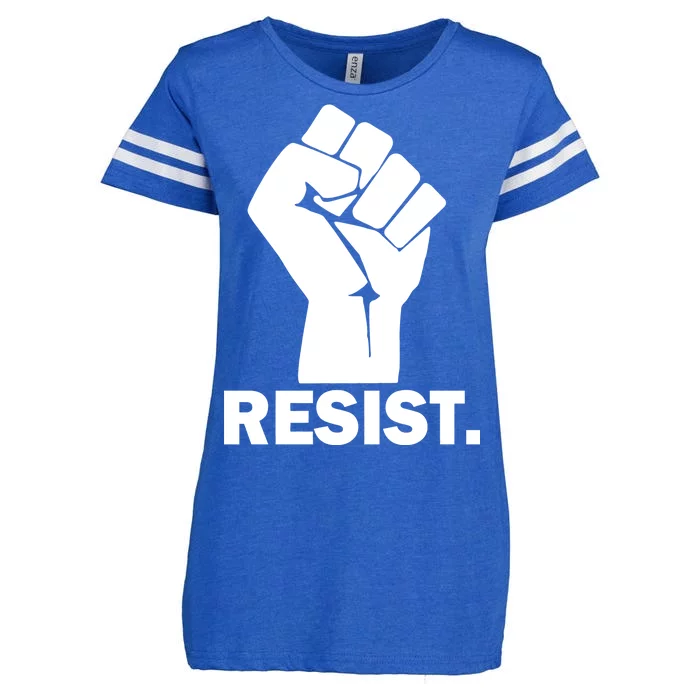 Resist Fist Logo Anti Trump Enza Ladies Jersey Football T-Shirt