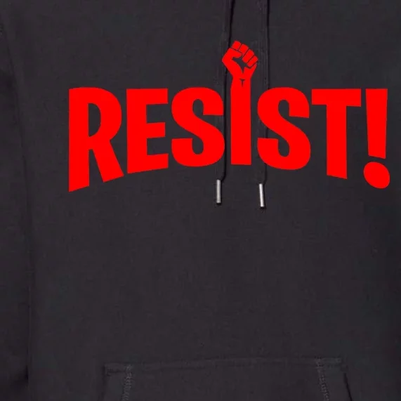 Resist Fist Logo Anti Trump Resistance Revolution Premium Hoodie