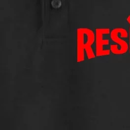 Resist Fist Logo Anti Trump Resistance Revolution Dry Zone Grid Performance Polo