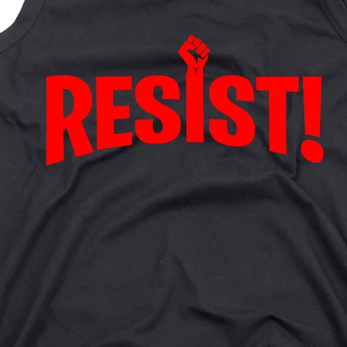 Resist Fist Logo Anti Trump Resistance Revolution Tank Top