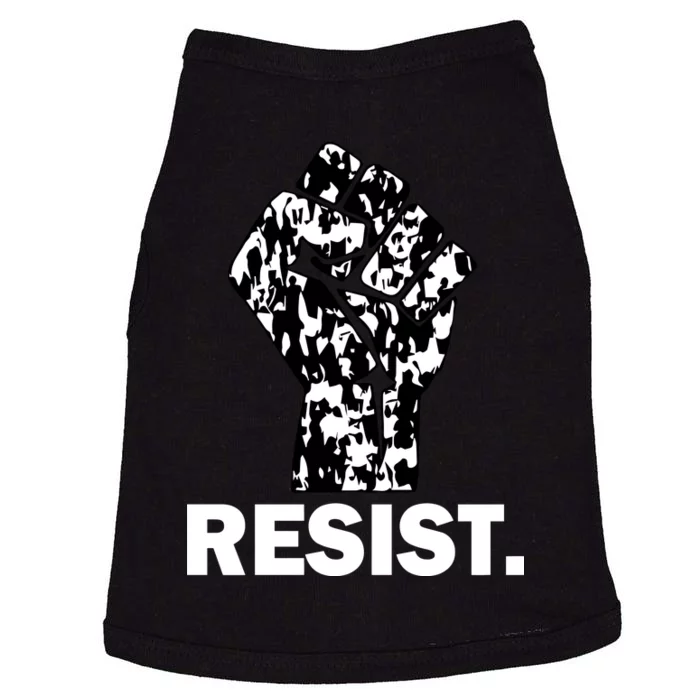 Resist Fist Pattern Hand Doggie Tank