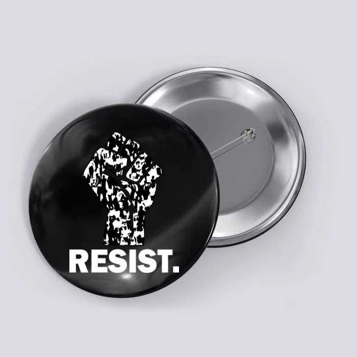 Resist Fist Pattern Hand Button