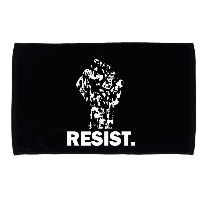 Resist Fist Pattern Hand Microfiber Hand Towel