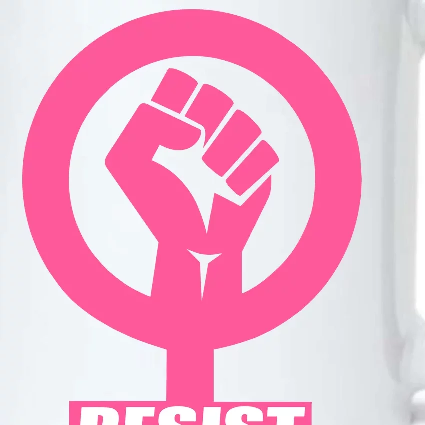 Resist Fist Women's Rights Logo Anti Trump Protest Black Color Changing Mug