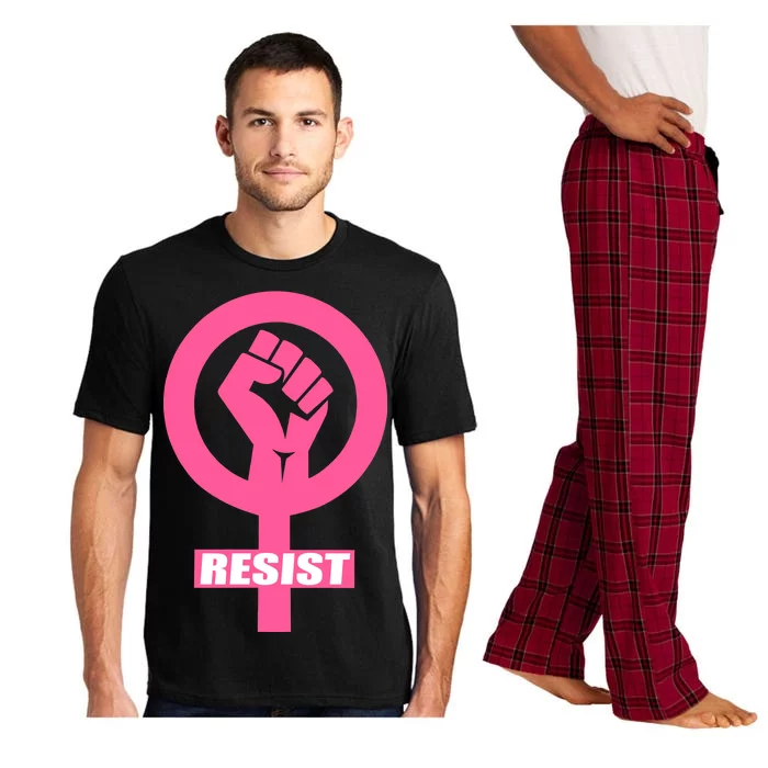 Resist Fist Women's Rights Logo Anti Trump Protest Pajama Set